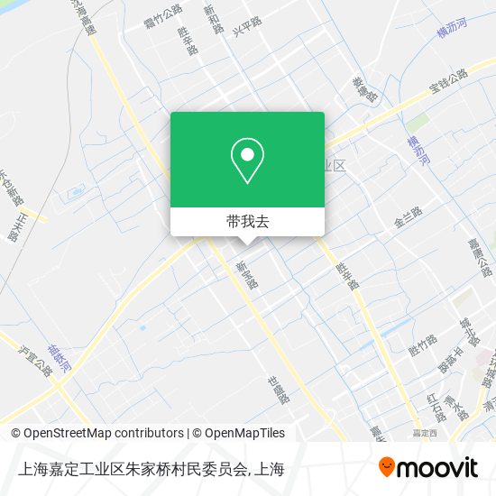上海嘉定工业区朱家桥村民委员会地图