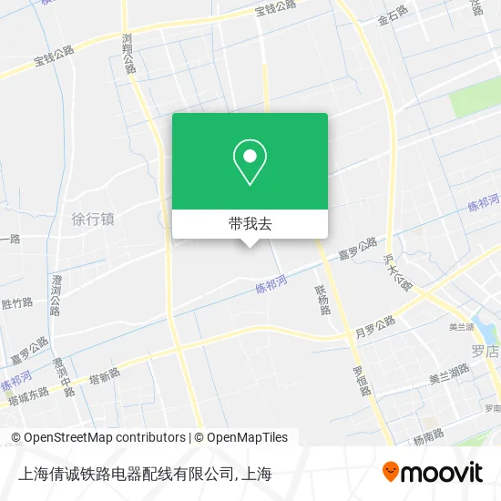 上海倩诚铁路电器配线有限公司地图