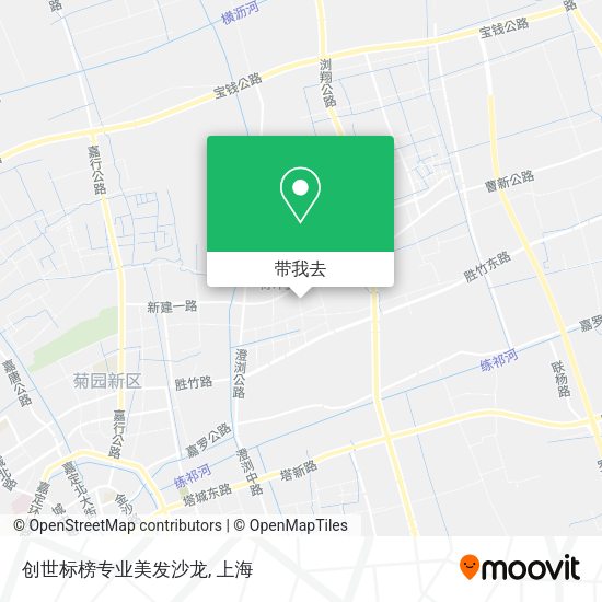 创世标榜专业美发沙龙地图