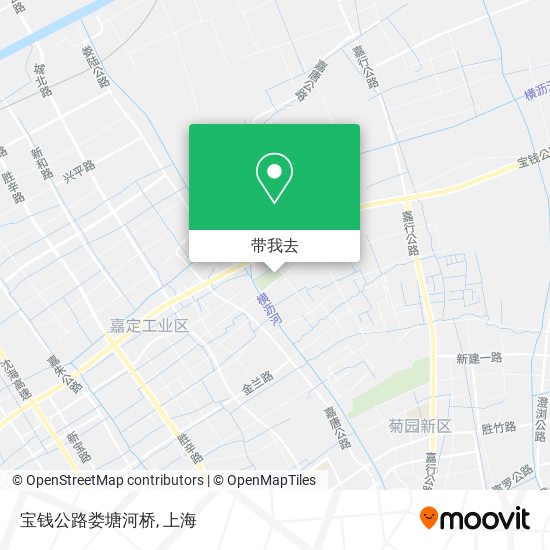 宝钱公路娄塘河桥地图