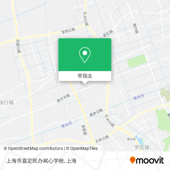 上海市嘉定民办斌心学校地图