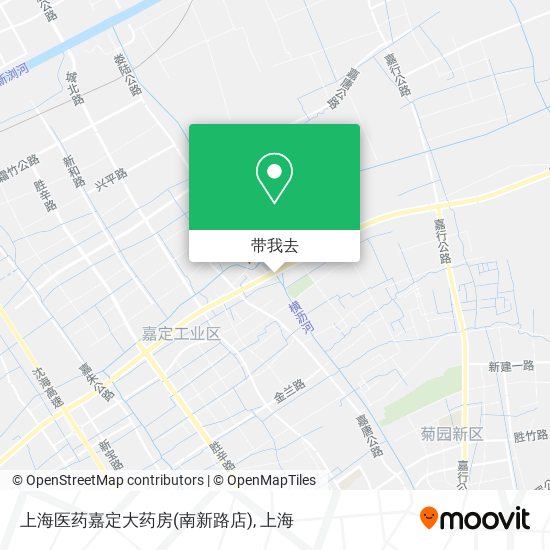上海医药嘉定大药房(南新路店)地图