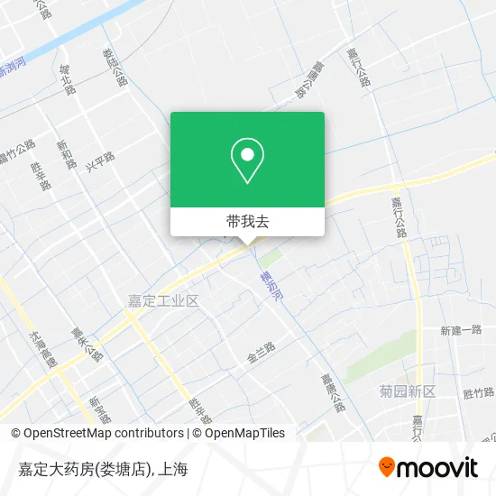 嘉定大药房(娄塘店)地图