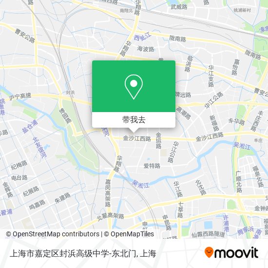 上海市嘉定区封浜高级中学-东北门地图