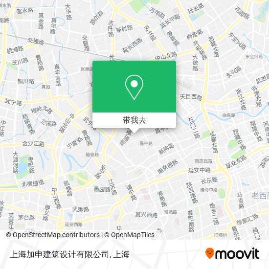 上海加申建筑设计有限公司地图