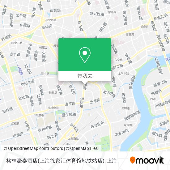 格林豪泰酒店(上海徐家汇体育馆地铁站店)地图