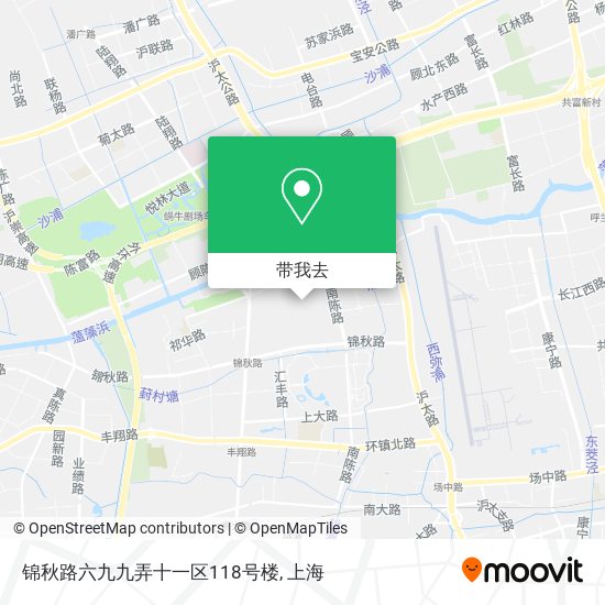 锦秋路六九九弄十一区118号楼地图