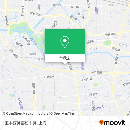 宝丰西路嘉松中路地图