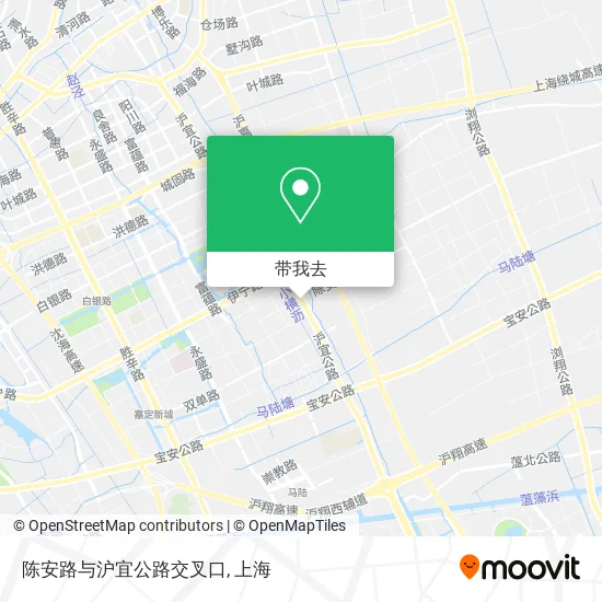 陈安路与沪宜公路交叉口地图