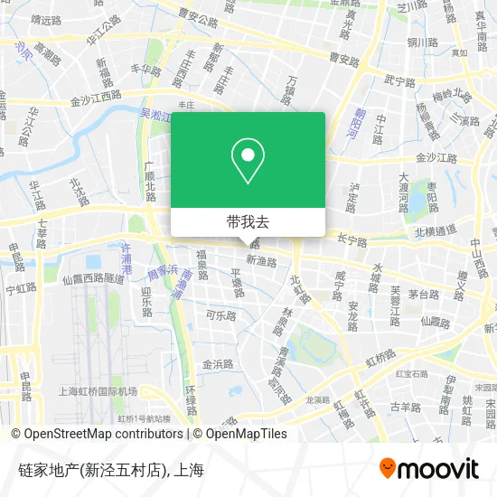 链家地产(新泾五村店)地图