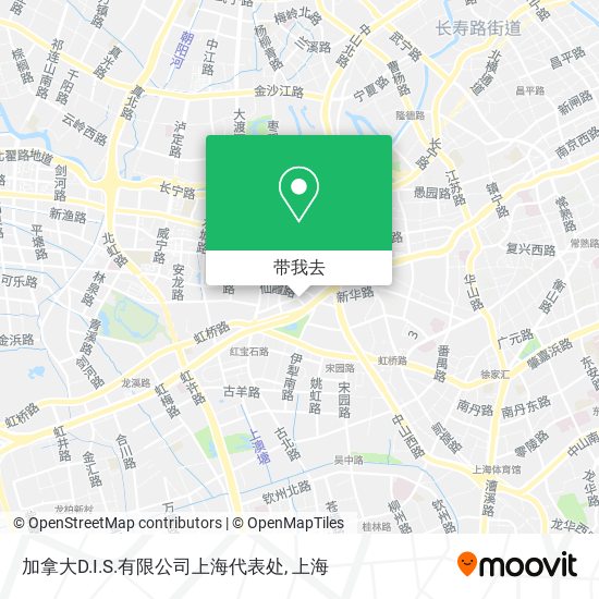 加拿大D.I.S.有限公司上海代表处地图