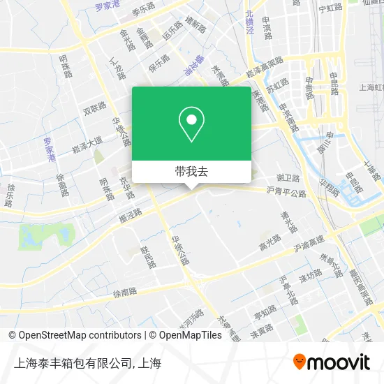 上海泰丰箱包有限公司地图