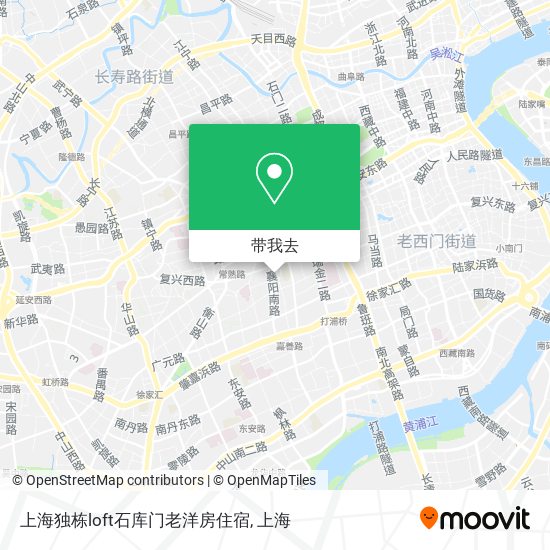 上海独栋loft石库门老洋房住宿地图