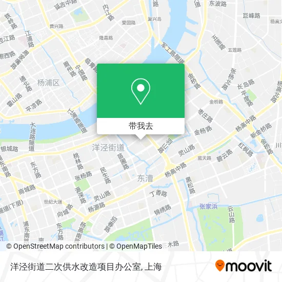 洋泾街道二次供水改造项目办公室地图