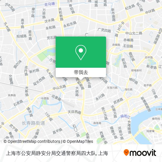 上海市公安局静安分局交通警察局四大队地图