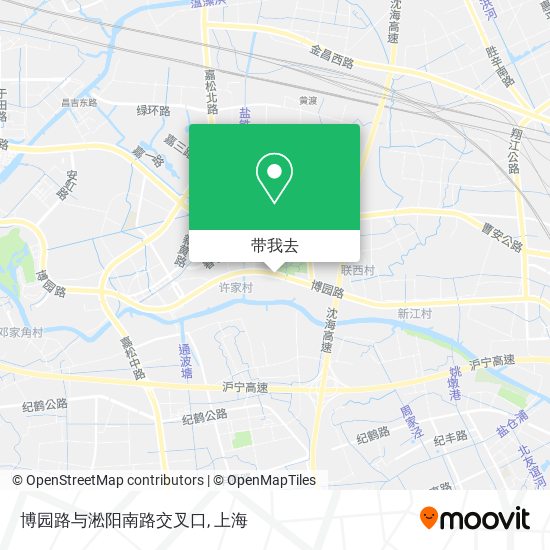 博园路与淞阳南路交叉口地图