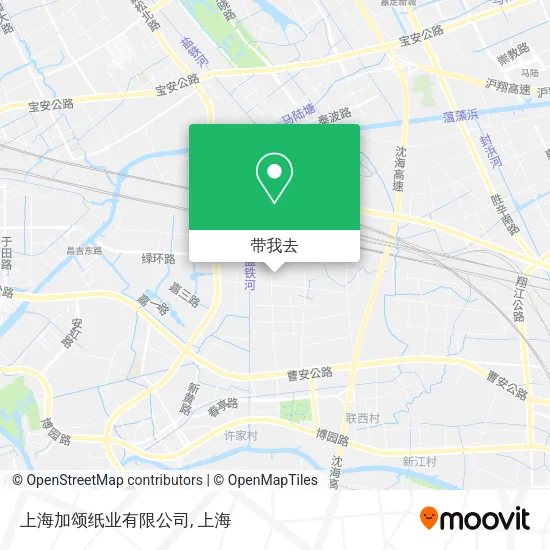 上海加颂纸业有限公司地图