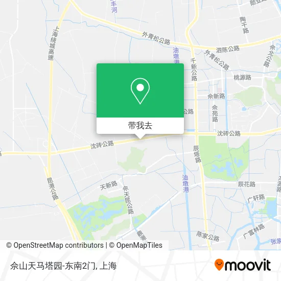 佘山天马塔园-东南2门地图