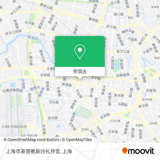 上海市基督教新泾礼拜堂地图