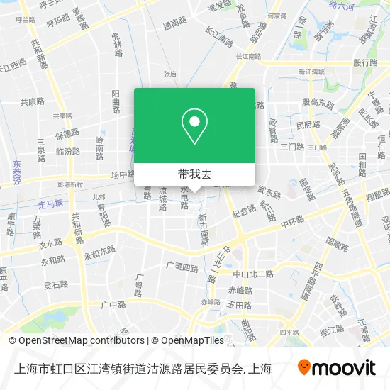 上海市虹口区江湾镇街道沽源路居民委员会地图