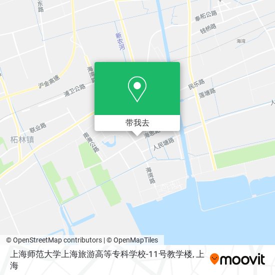 上海师范大学上海旅游高等专科学校-11号教学楼地图