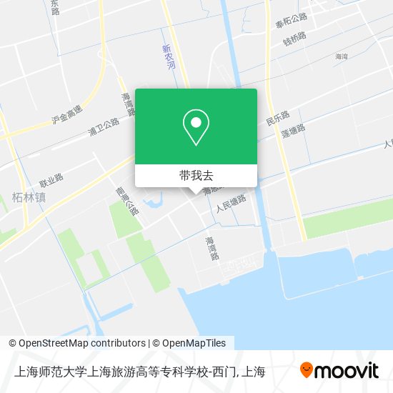 上海师范大学上海旅游高等专科学校-西门地图