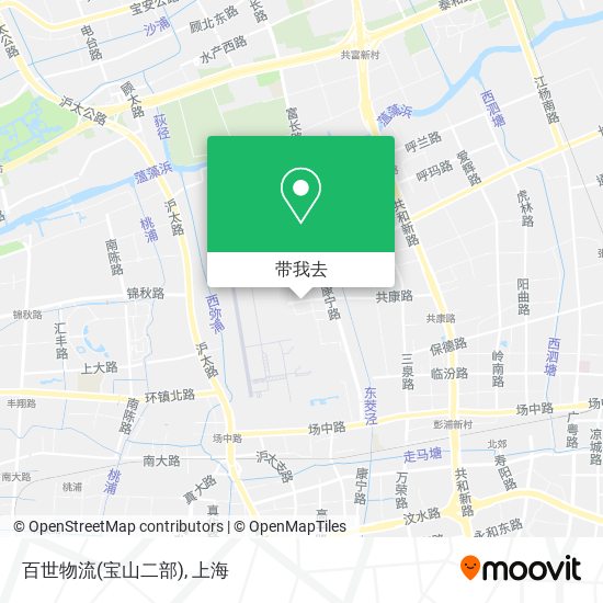 百世物流(宝山二部)地图
