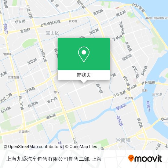 上海九盛汽车销售有限公司销售二部地图