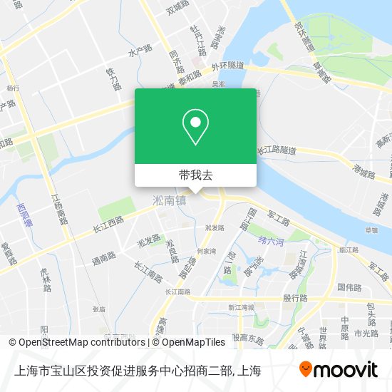 上海市宝山区投资促进服务中心招商二部地图