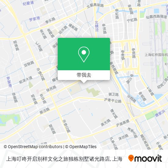 上海叮咚开启别样文化之旅独栋别墅诸光路店地图