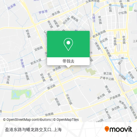 盈港东路与蟠龙路交叉口地图