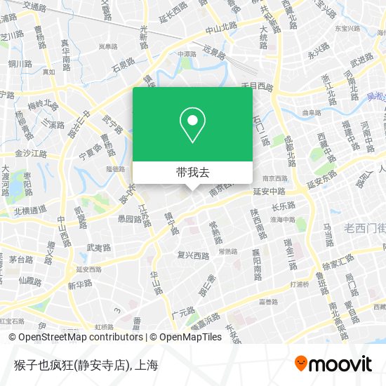 猴子也疯狂(静安寺店)地图