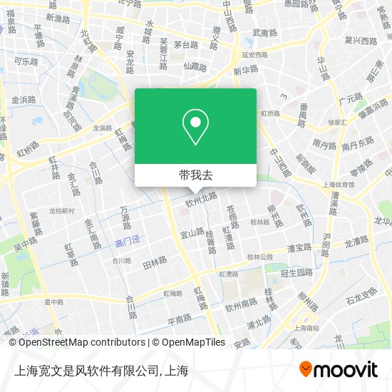 上海宽文是风软件有限公司地图