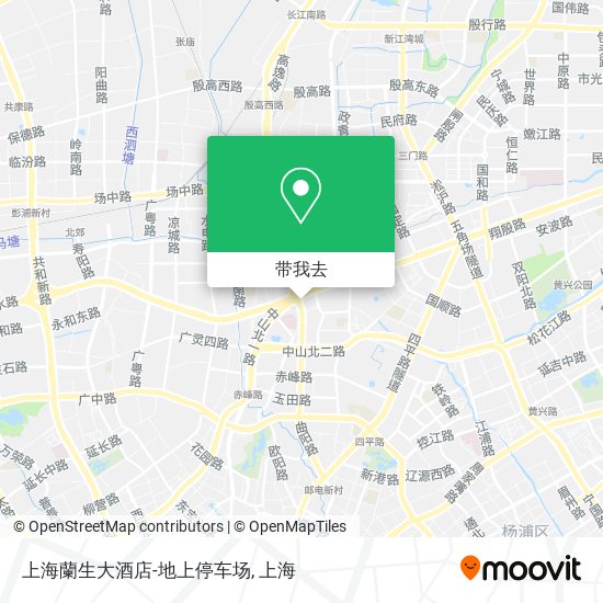上海蘭生大酒店-地上停车场地图