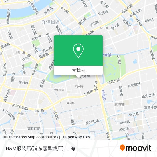 H&M服装店(浦东嘉里城店)地图