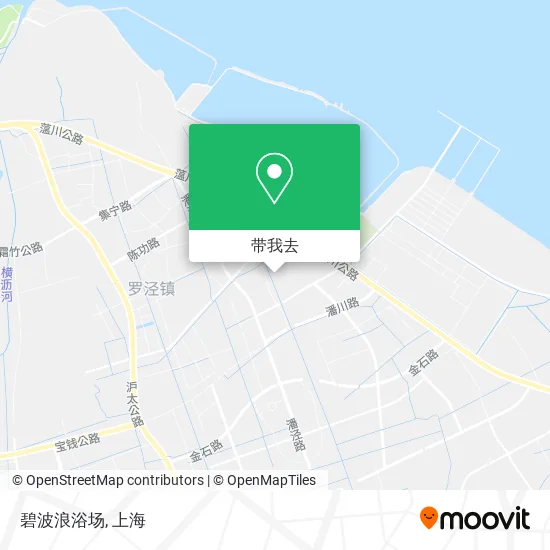 碧波浪浴场地图