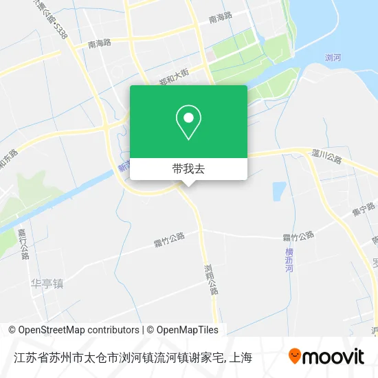 江苏省苏州市太仓市浏河镇流河镇谢家宅地图