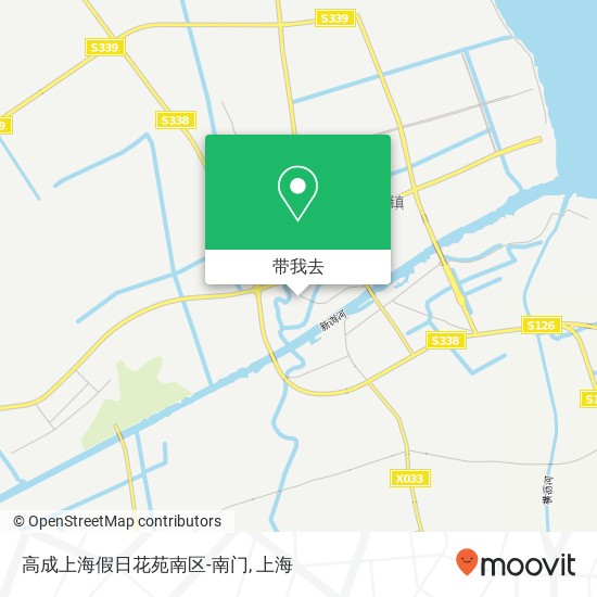 高成上海假日花苑南区-南门地图