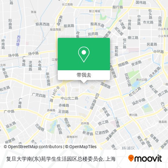 复旦大学南(东)苑学生生活园区总楼委员会地图