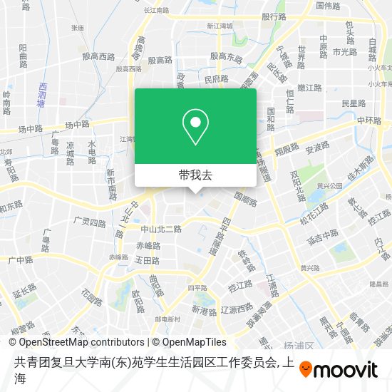 共青团复旦大学南(东)苑学生生活园区工作委员会地图