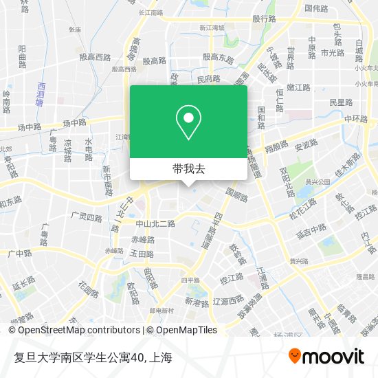 复旦大学南区学生公寓40地图