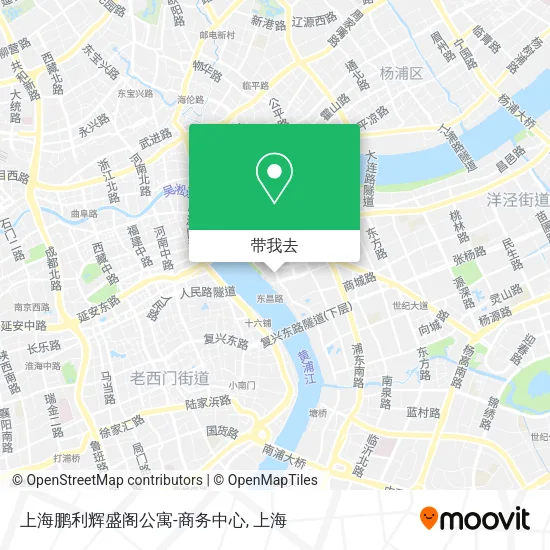 上海鹏利辉盛阁公寓-商务中心地图
