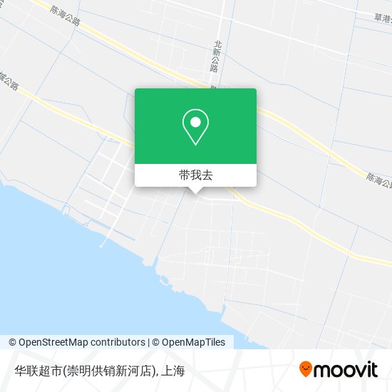 华联超市(崇明供销新河店)地图