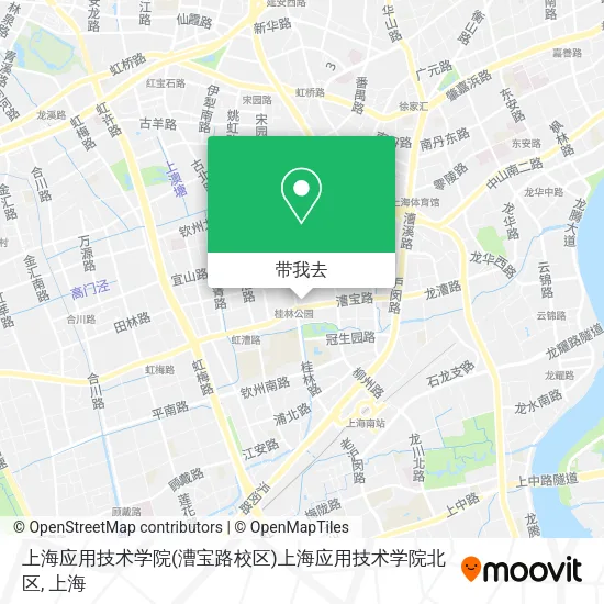 上海应用技术学院(漕宝路校区)上海应用技术学院北区地图
