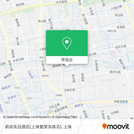 易佰良品酒店(上海繁荣东路店)地图
