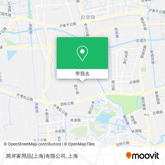 两岸家用品(上海)有限公司地图