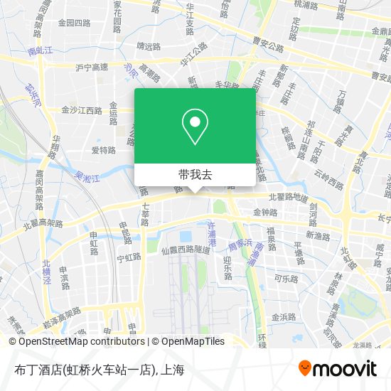 布丁酒店(虹桥火车站一店)地图