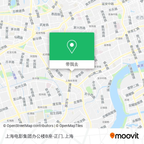 上海电影集团办公楼B座-正门地图