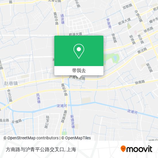 方南路与沪青平公路交叉口地图