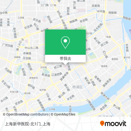 上海新华医院-北1门地图
